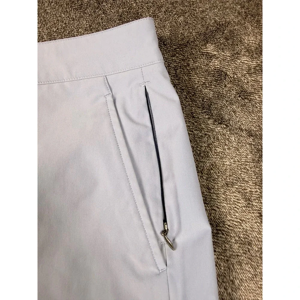 UNTUCKit Mens Performance Shorts Light Blue Grey W38 Flat Front Golf Travel